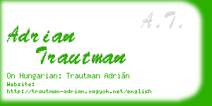 adrian trautman business card